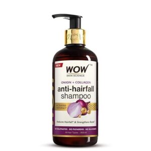 WOW Skin Science Onion & Collagen Anti-Hairfall Shampoo 500 ml (वाओ शेम्पू)